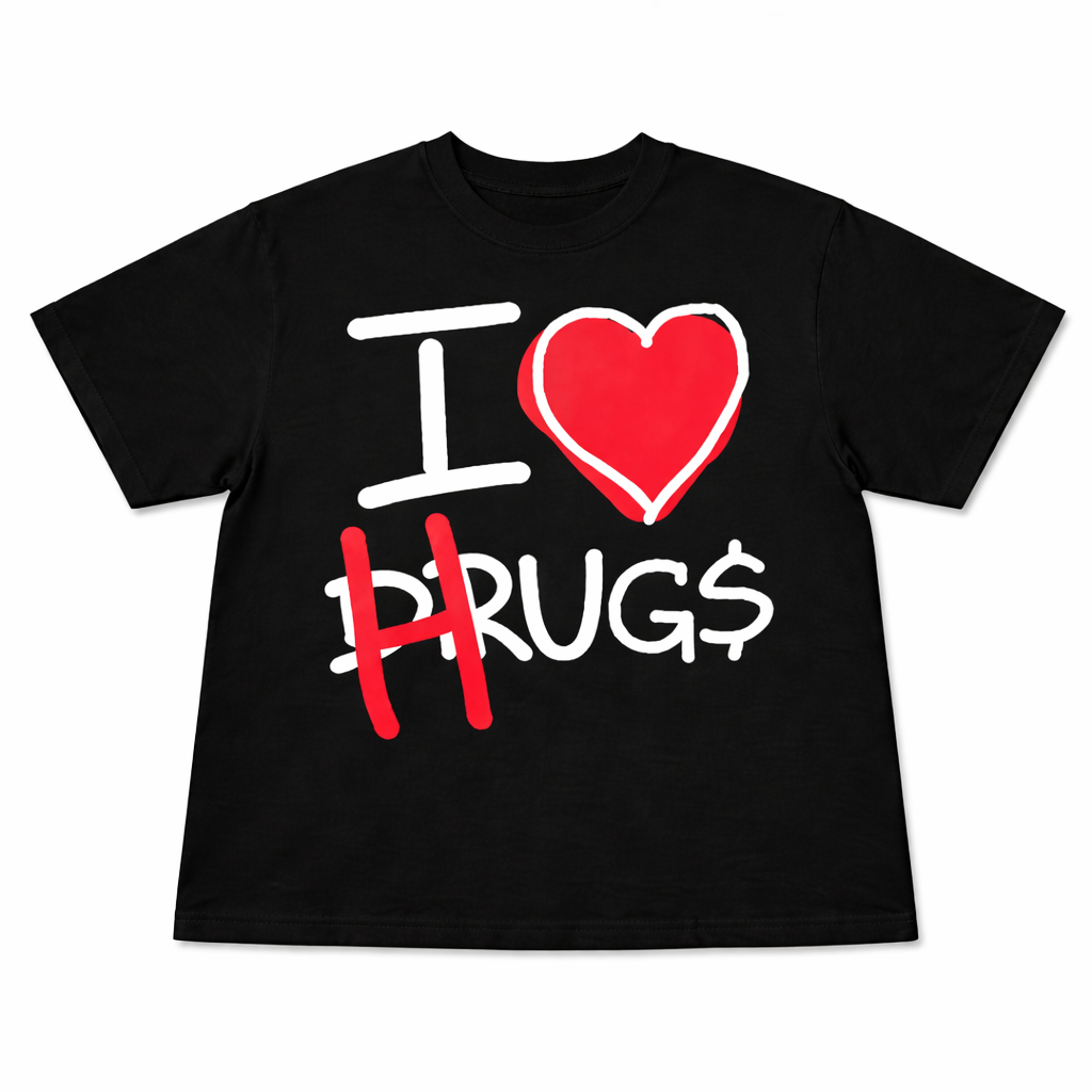 "I LOVE HUG$" BLACK